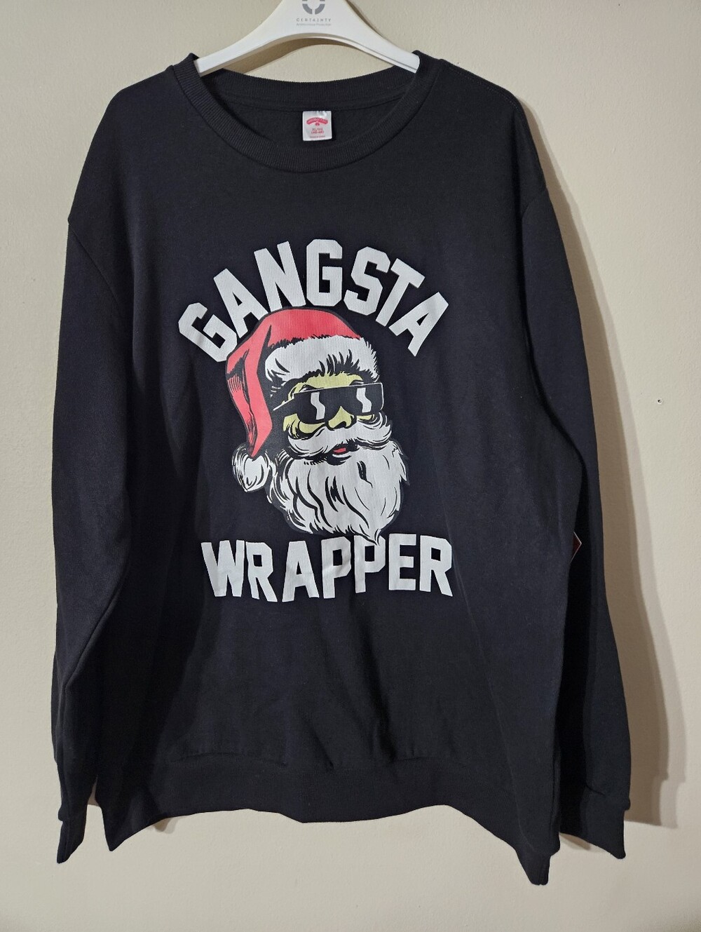 Gangsta Wrapper Christmas Sweatshirt XL